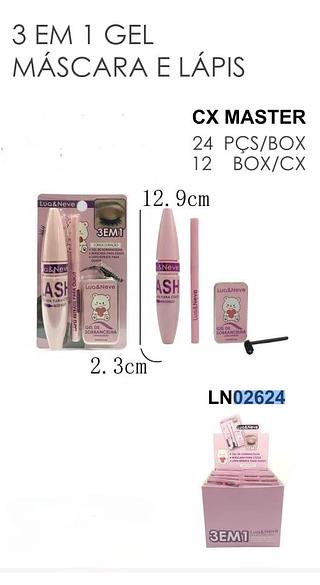 Lua e neve 3 em 1 gel mascara e lápis box 24 pçs