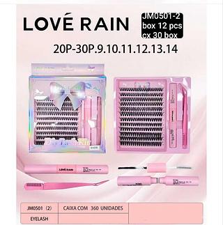 cilios love rain box 12 pç