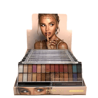 Pink 21 Paleta de Sombras Bad Girls 28 cores