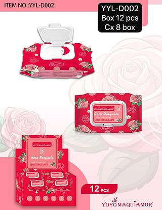 Yoyo Maquiamor Lenço Demaquilante box 12 pçs