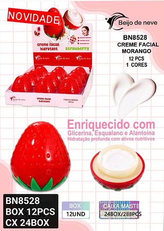 beijo de neve hidratante morango box 12 pç
