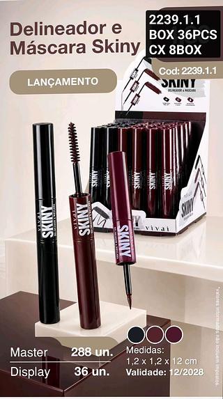 vivai delineador e mascara box 36 pç