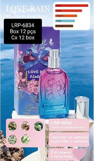 love rain perfume box 12 pç