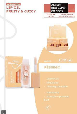 alleva lip gloss box 24 pç