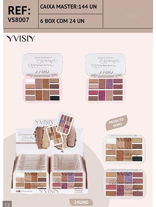 yvisy paleta de sombra box 24 pç