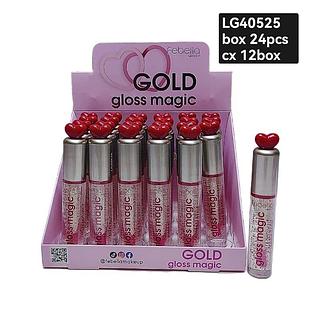 febella lip gloss glod magico box/24pç