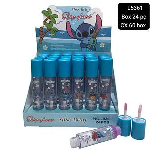 lip gloss lilo stitch 2 em 1 box 24 pç