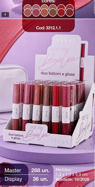 Vivai duo batom box 36 pc