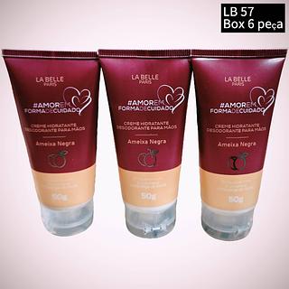 LA BELLA CREME PARA MAOS AMIEXA NEGRA BOX 6 PÇ