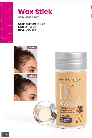 febella cera de cabelo box 12 pç