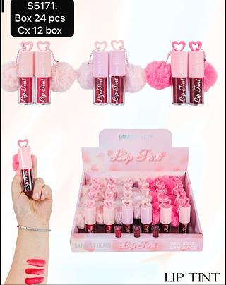sarahs beauty lip tint box 24 pç