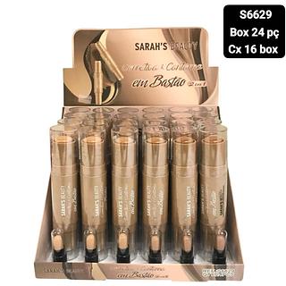 sarahs beauty corretivo e contono box 24 pç