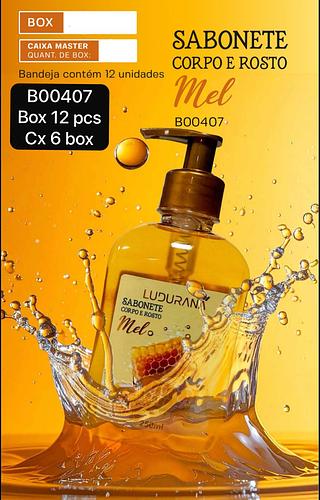 Ludurana Sabonete Corpo e Rosto Mel box 12 pçs