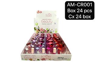 amor e anjo brilho labial box 24 pç