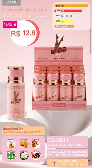 Love rain perfume box 12 pc