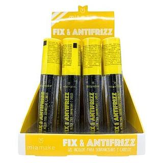 Gel Incolor para Sobrancelha e Cabelos Fix & Antifrizz Mia Make 240 - Box c/ 24 unid