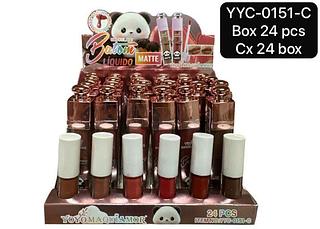 Yoyo Maquiamor Batom Liquido Matte box 24 pçs