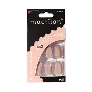 Macrilan Unhas Postiças estilo bailarina cor Nude