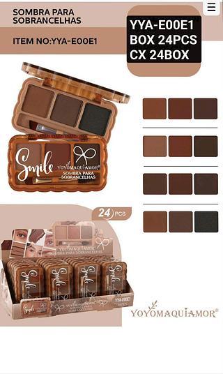 yoyo paleta de sobrancelha box 24 pç