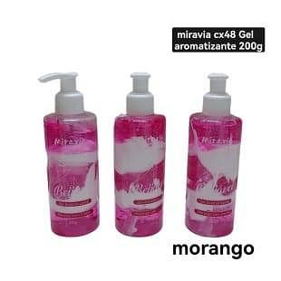 miravia gel Aromatizante cx 48 pç morango