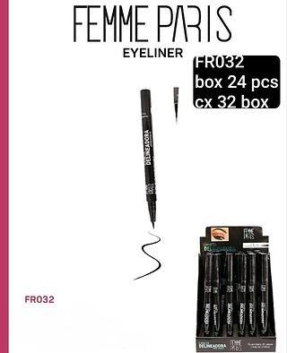 FEMME PARIS CANETA DELINEADORA PRETA BIOX 24 PÇ