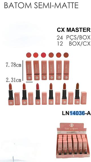 Lua e neve batom box 24 pc
