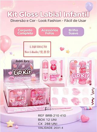 BOBBI RARA KIT GLOSS BOX 12 PÇ