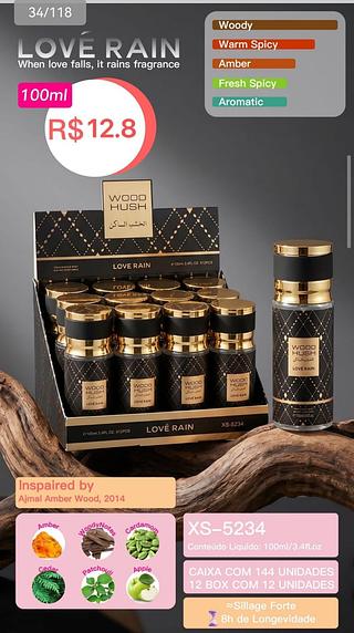 Love rain perfume box 12 pçs