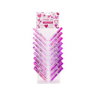 Pink 21 lip gloss box 36 pç