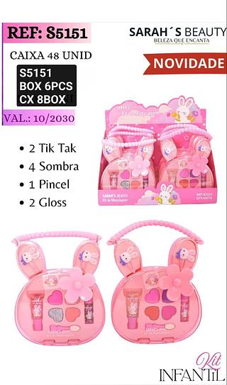 Sarahs beauty kit infantil box 6 pca