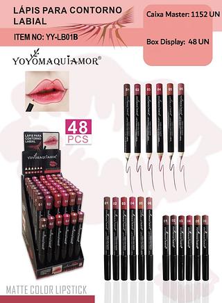 yoyo lapis labial box 48 pç