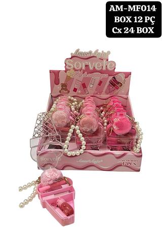 amor e anjo kit lip gloss box 12pç