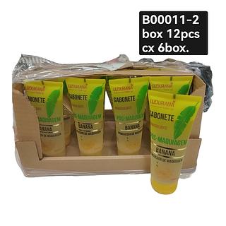 LUDURANA SABONETE LIQUIDO PÓS MAQUIAGEM BANANA BOX/12pç