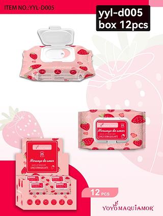 Yoyo Maquiamor Lenço Demaquilante box 12 pçs