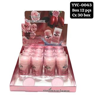 yoyo primer rosa mosqueta box 12 pç