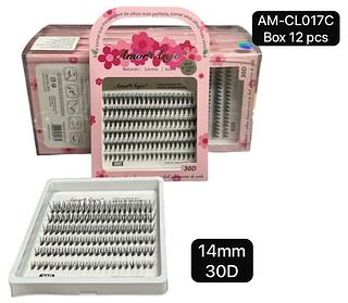 Amor Anjo Cilios box 12 pçs 14mm 30D