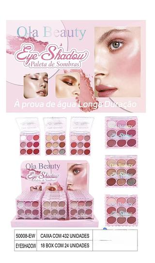 ola beauty paleta de sombra box 24 pç