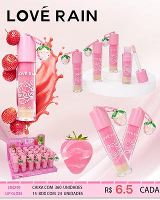 Love rain Lip gloss box 24 pçs