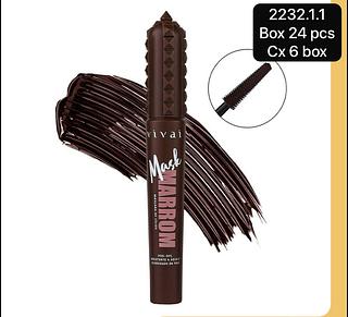 Vivai Mascara de Cilios Marrom 24 pçs