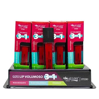 Max Love Lip Gloss Volumoso Incolor 3 em 1 n304 BOX 32PÇS