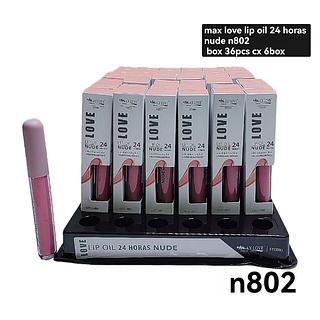 max love lip oil nude 24h box 36pçs