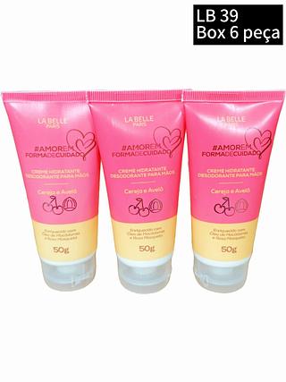 LA BELLA CREME PARA MAOS CEREJA E AVELANBOX 6PÇ