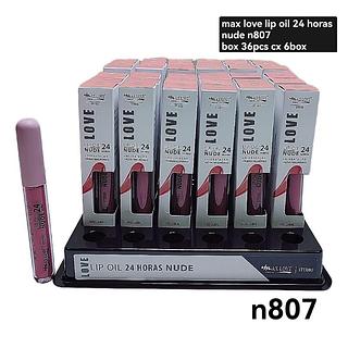 max love lip oil 24h nude box 36pçs