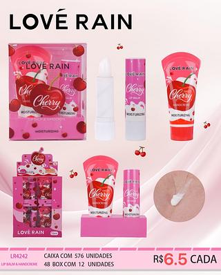 love rain hidratante * balm cereja box 12 pç