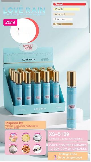 love rain perfume box 24 pç