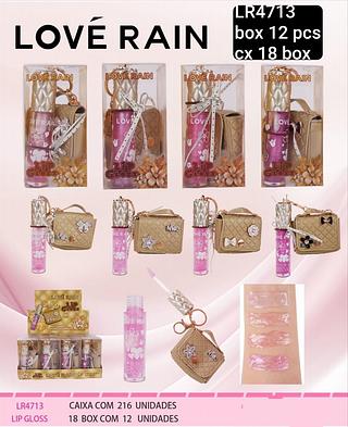 love rain lip gloss box 12 pç