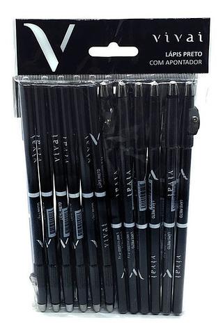 Vivai Lápis De Olho Preto C/ Apontador 12PC