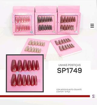 Sabrina sato unhas box 12 pc