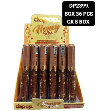 Lip Gloss Hidratante Honey Kiss De Mel Dapop Transparente co glitter