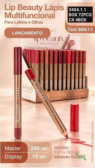 VIVAI LAPIS LABIAL BOX 72 PÇ